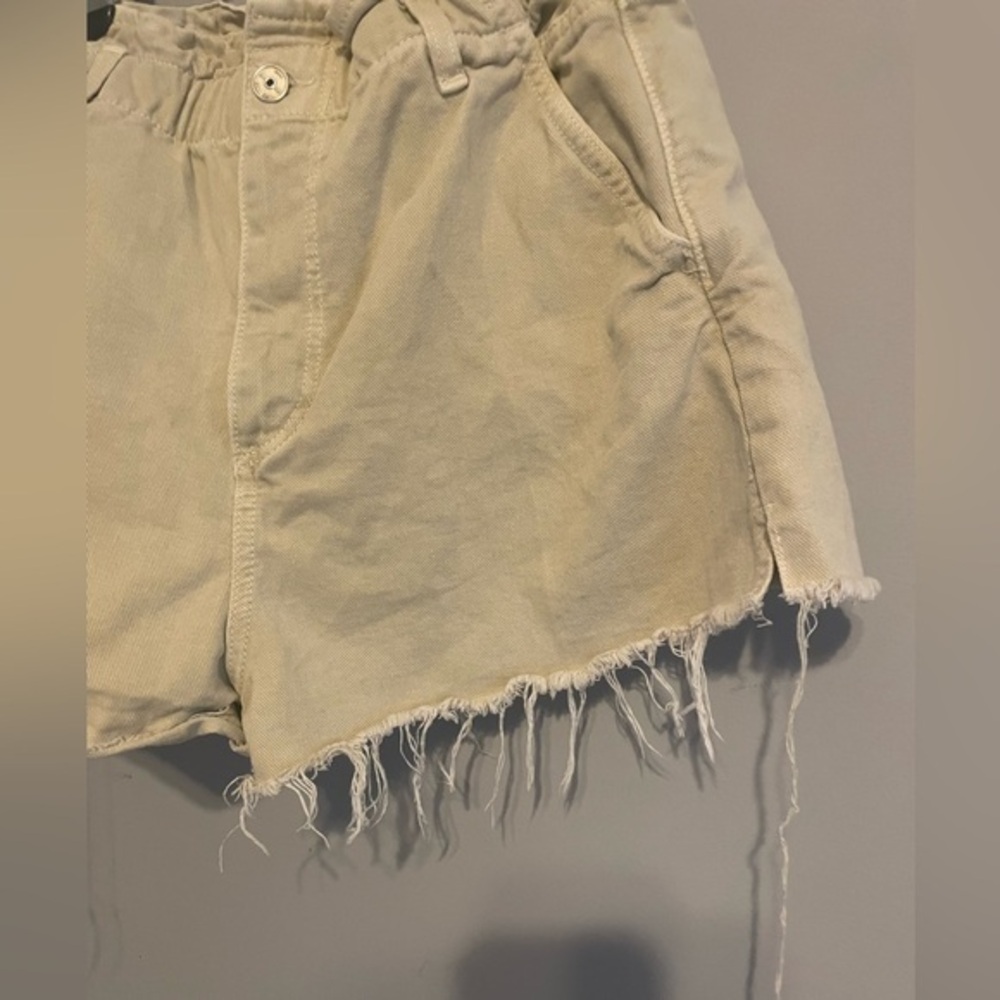 Zara paper bag khaki shorts size 4 - Picture 4 of 9